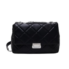 Chain Crossbody Bag Large Capacity PU Leather Messenger All-match