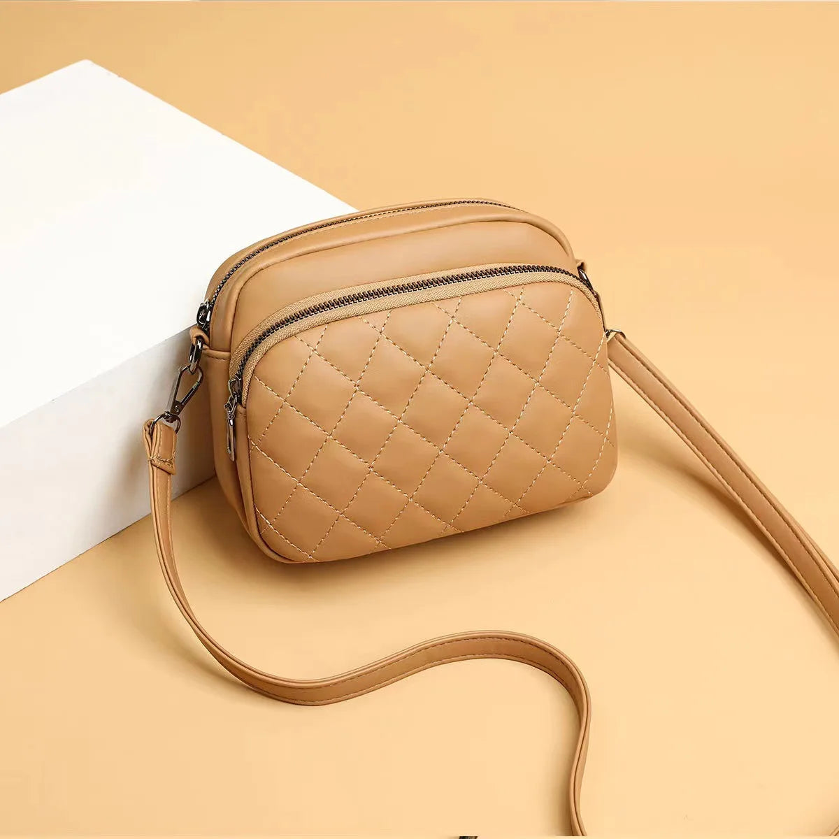 Women Shoulder Bags Solid PU Leather Female Crossbody Bags Handbag Purses