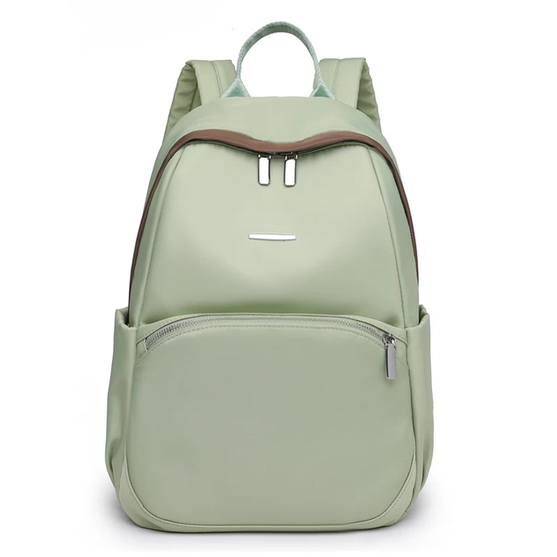 Women's Nylon Backpack Large Capacity Travel Shoulder Bag