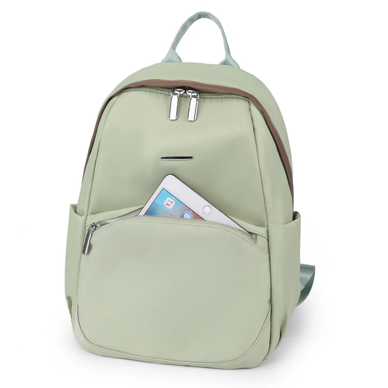 Women's Nylon Backpack Large Capacity Travel Shoulder Bag