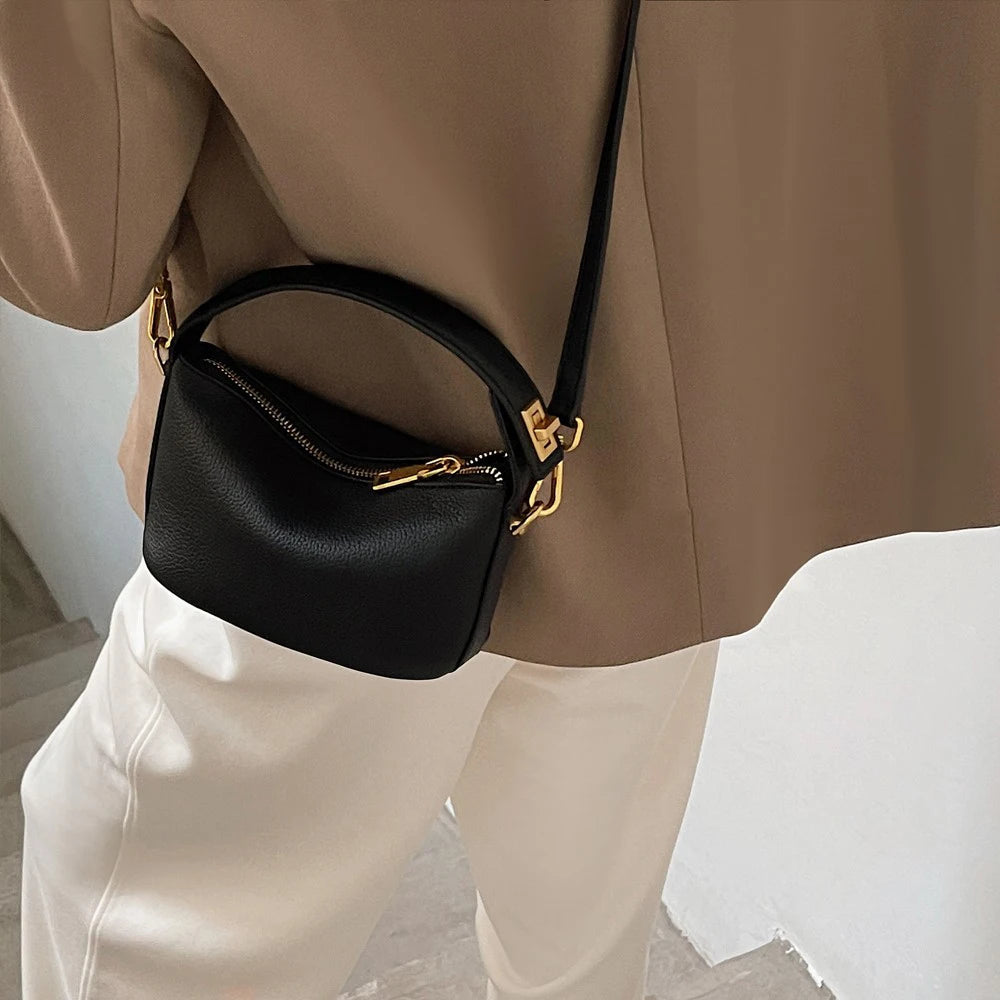 Women's Handbag Litchi Texture Ladies Shoulder Crossbody Small Bag