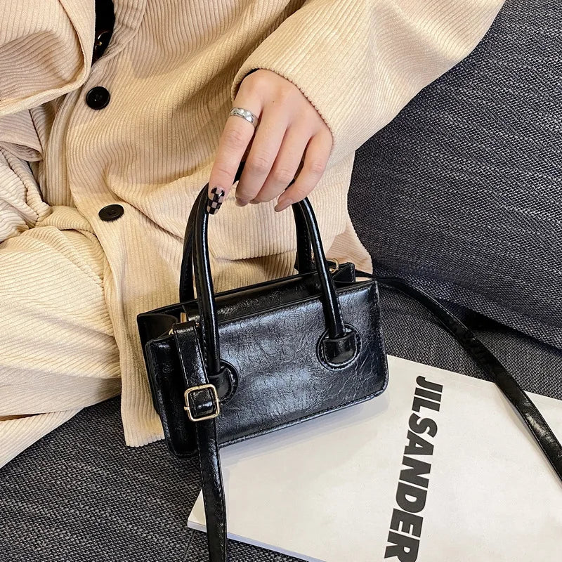 Women's PU Leather Crossbody Bag Shoulder Messenger Bag