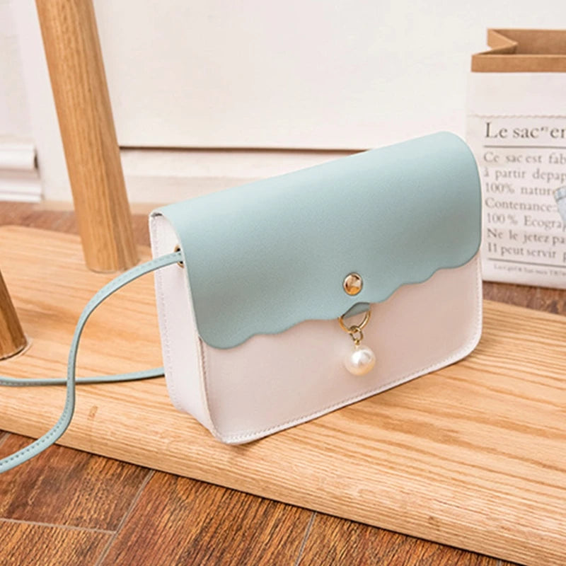 PU Leather Crossbody Bag For Women Shoulder Messenger Bag Lady Handbag