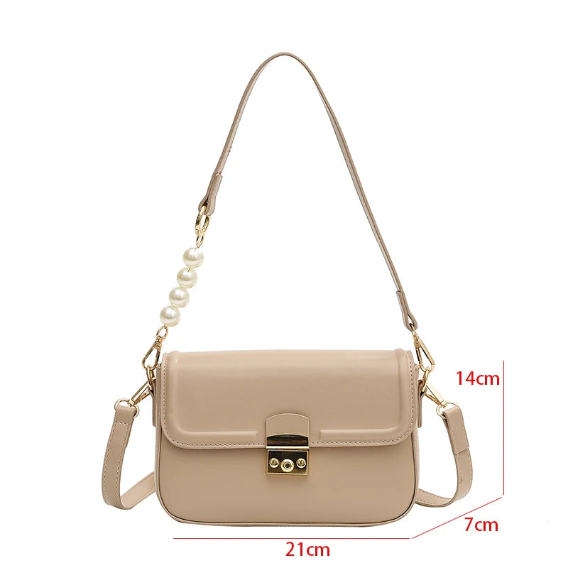 Women's Single Shoulder PU Leather Handbag Clutch Bag