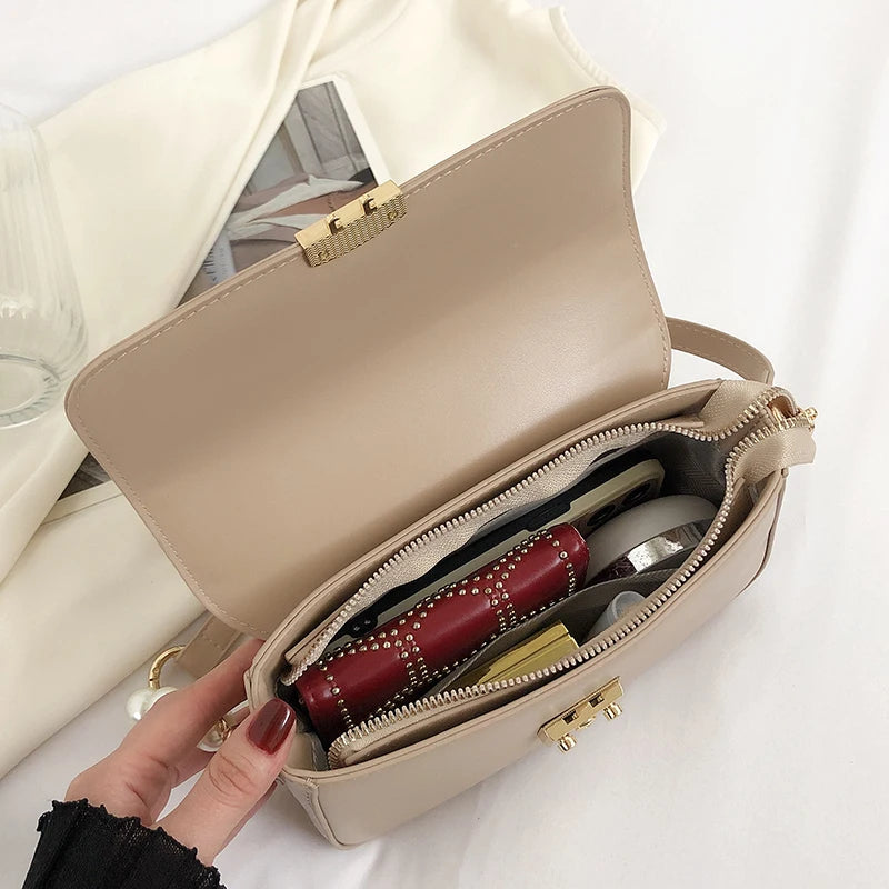 Women's Single Shoulder PU Leather Handbag Clutch Bag