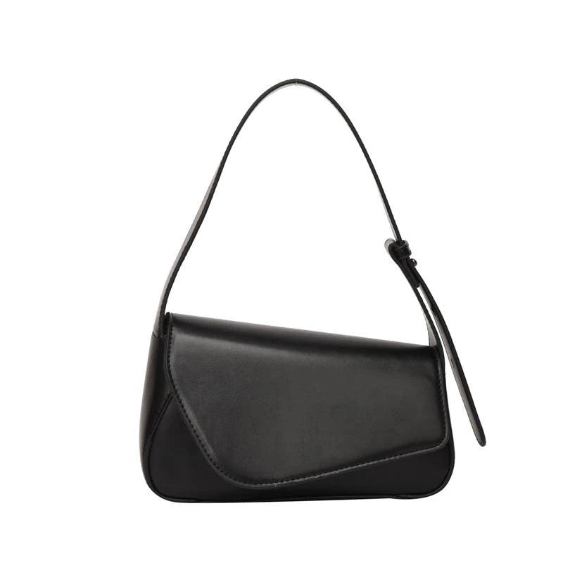 Leather Shoulder Bag Women's Handbag Spring Flap Armpit Purse Pouch