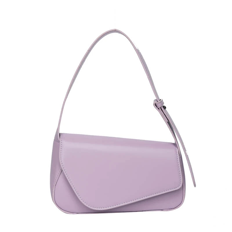 Leather Shoulder Bag Women's Handbag Spring Flap Armpit Purse Pouch