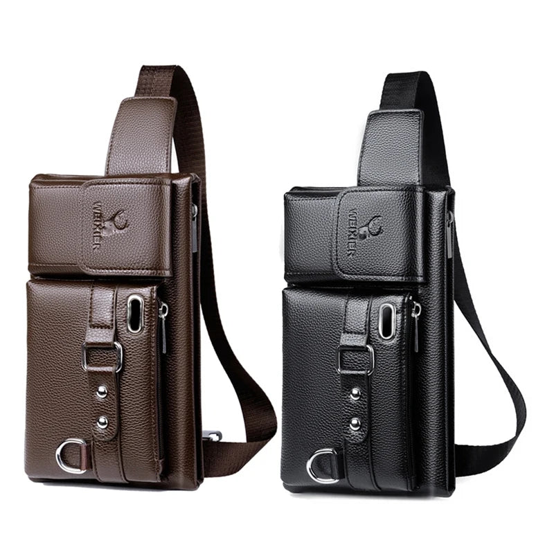 Men's Large-Capacity Waist Bag Multi-Function Chest Bag