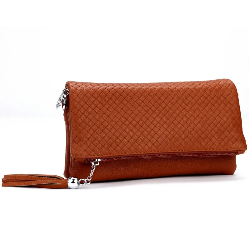 Small PU Leather Women Messenger Bags Soft Crossbody Handbags Clutches
