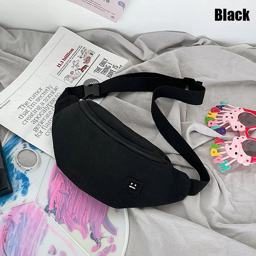 Canvas Chest Bag Waist Shoulder Crossbody Outdoor Travel Bag