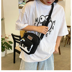 Cow Print Crossbody Bag for Women Small Canvas Shoulder Purse