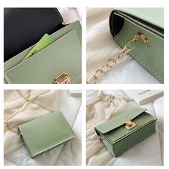 Mini PU Leather Crossbody Bag for Women Small Shoulder Messenger Bag