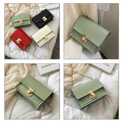 Mini PU Leather Crossbody Bag for Women Small Shoulder Messenger Bag