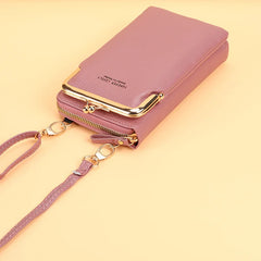 Women Mini PU Leather Crossbody Bag Yellow