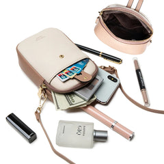 Yellow Mini Crossbody Bag Small PU Leather Messenger Shoulder