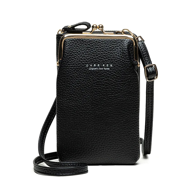 Mini PU Leather Crossbody Bag Women Yellow