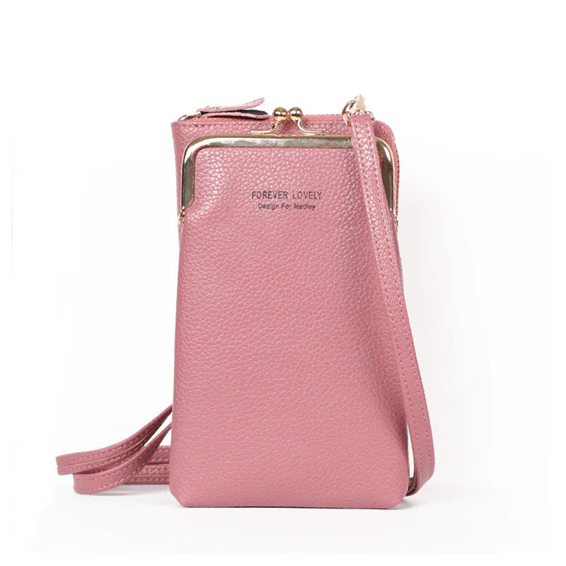 Yellow Mini PU Leather Crossbody Bag Women Small Shoulder Messenger