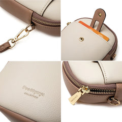 Yellow Mini Crossbody Bag Small PU Leather Messenger Shoulder