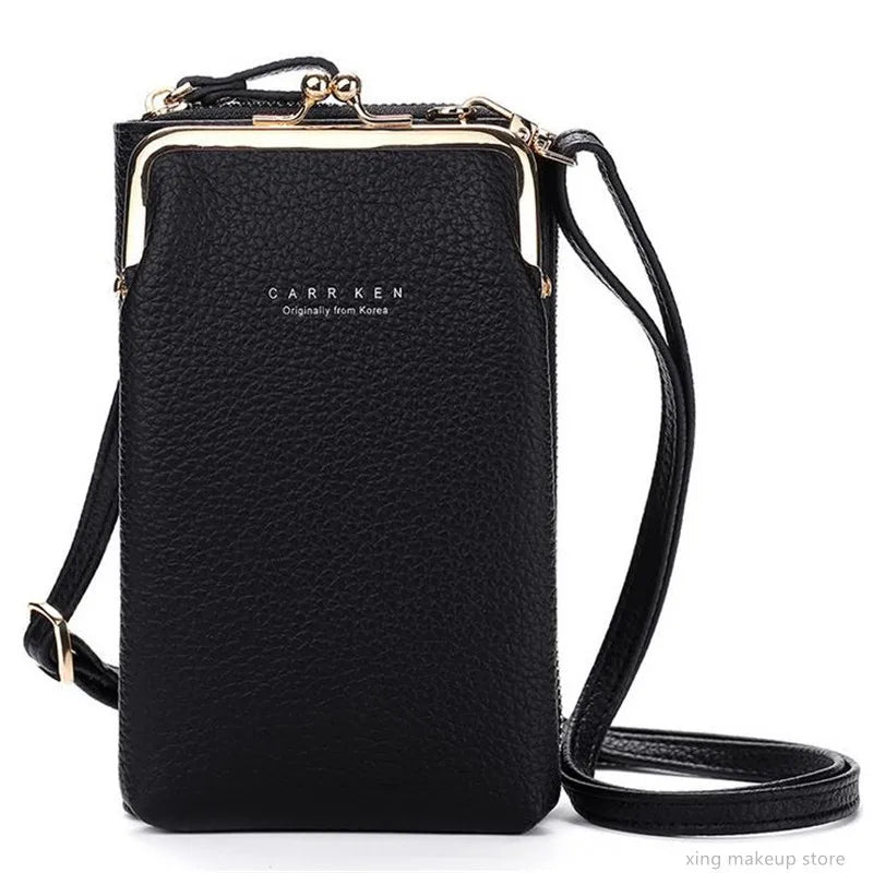 Women PU Leather Small Crossbody Bag Yellow Zipper Flap