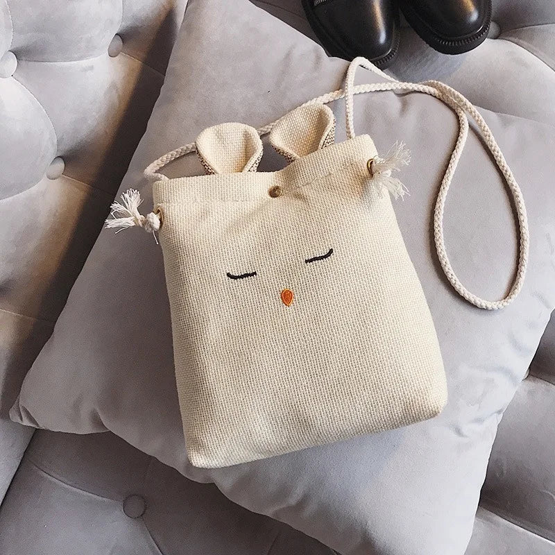 Small Canvas Crossbody Bag for Women Mini Shoulder Messenger Bag