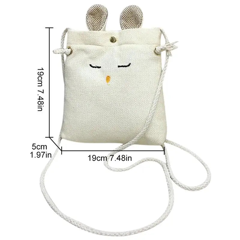 Mini Canvas Crossbody Bag for Women Girls Phone Purse