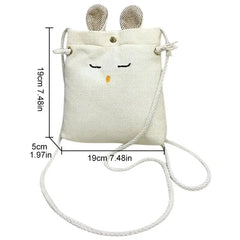 Mini Canvas Crossbody Bag for Women Girls Phone Purse