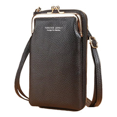 Mini Matte Leather Crossbody Bag for Women, Shoulder Messenger Bag