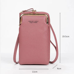 Mini Matte Leather Crossbody Bag for Women, Shoulder Messenger Bag