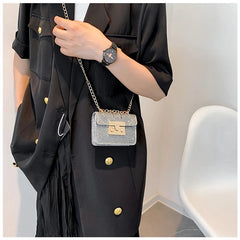 Women's Small Flap Shoulder Bag PU Leather Crossbody Handbag