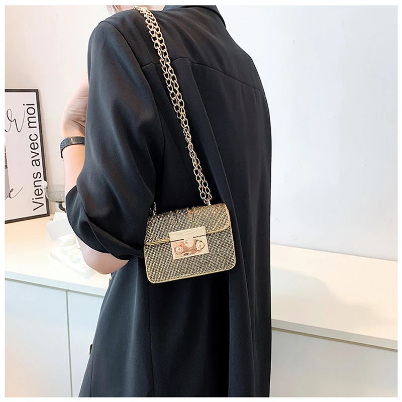 Women's Small Flap Shoulder Bag PU Leather Crossbody Handbag