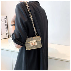 Women's Small Flap Shoulder Bag PU Leather Crossbody Handbag