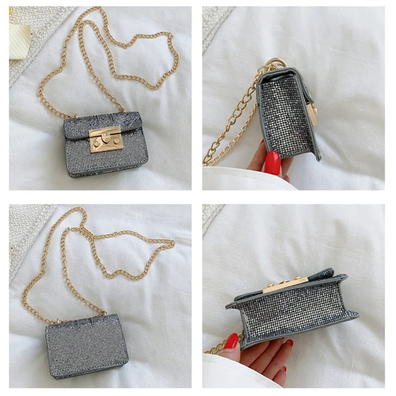 Women's Small Flap Shoulder Bag PU Leather Crossbody Handbag