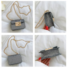 Women's Small Flap Shoulder Bag PU Leather Crossbody Handbag