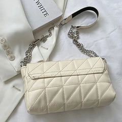 Women's PU Leather Shoulder Bag Chain Crossbody Purse