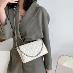 Women's PU Leather Shoulder Bag Chain Crossbody Purse