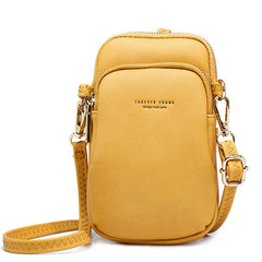 Women's Small Shoulder Bag with Cell Phone Pocket Crossbody Mini Messenger Purse