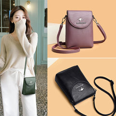 Small Shoulder Bag for Smartphone Ladies Crossbody Bag Soft Leather