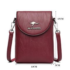 Small Shoulder Bag for Smartphone Ladies Crossbody Bag Soft Leather