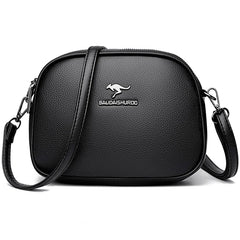 Small Solid Messenger Bags Women High Leather Messenger Bag Anti Theft Bag