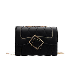 Small Square Bag Ladies Shoulder Messenger Bag PU Leather Handbag