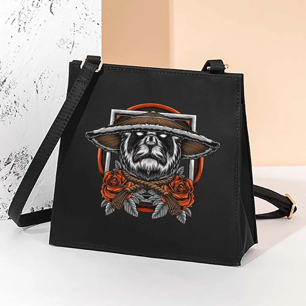 Samurai Pattern Daily Tote Bag Women's Shoulder Bag
