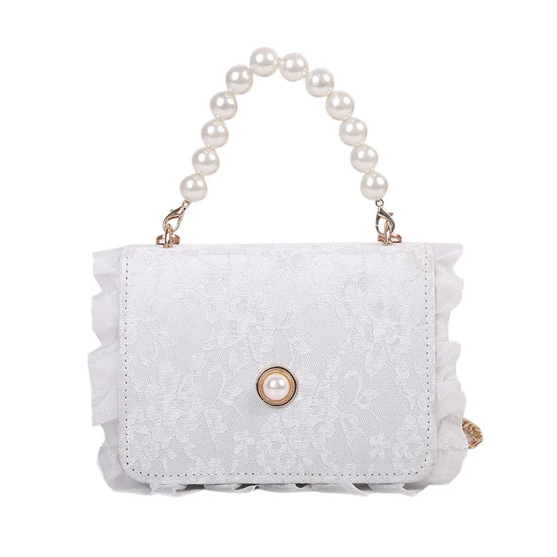 Square Pearl Handbag Crossbody Summer Shoulder