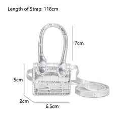 Small Square Shoulder Bag Retro Mini Handbag Female Messenger Cross Body Bag