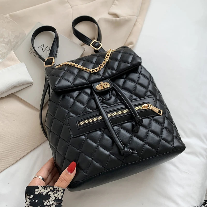 Youth Leather Backpack for Teenage Girls