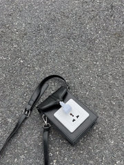Socket Women Shoulder Bag Small Square Crossbody Bag PU Leather Female Purse Han