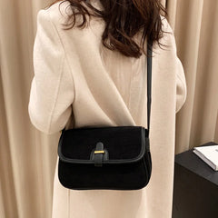 Corduroy Messenger Bag Women Shoulder Retro Handbag Lady