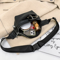 Solid Chest Fanny Bag Women Street Waist Bags Female Belt Crossbody Packs