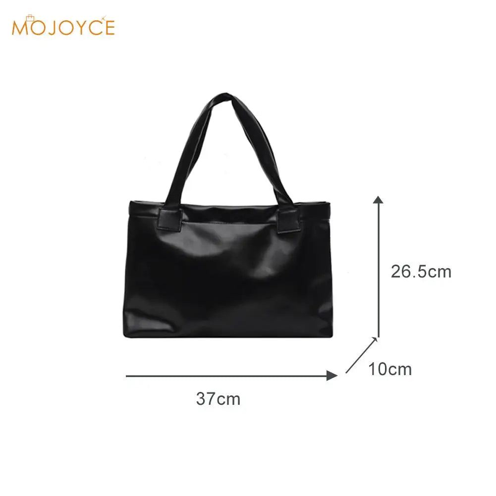 Large Capacity PU Leather Shoulder Purse Totes