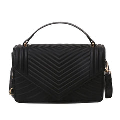 Soft Leather Crossbody Bag Retro Square Purses