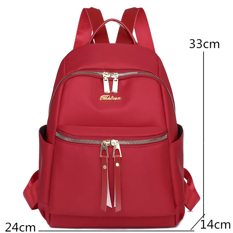 Oxford Women Shopping Backpack Large Capacity